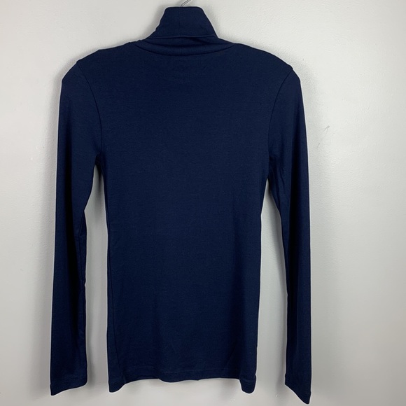 J. Crew Perfect Fit Ribbed Turtleneck in Blue - Picture 2 of 5